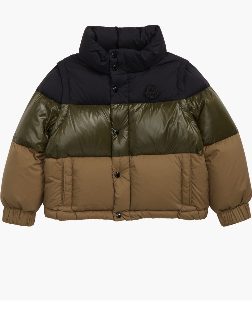 Moncler Kids Aveillan Down Convertable Puffer Jacket